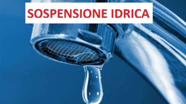 Sospensione idrica programmata in data 23 gennaio 2025.